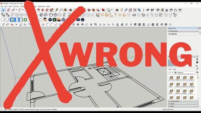 Easy Way to Make Wall Sketchup| Sketchup 2020 смотреть онлайн