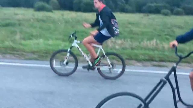White Nigga On Bike Wheelie