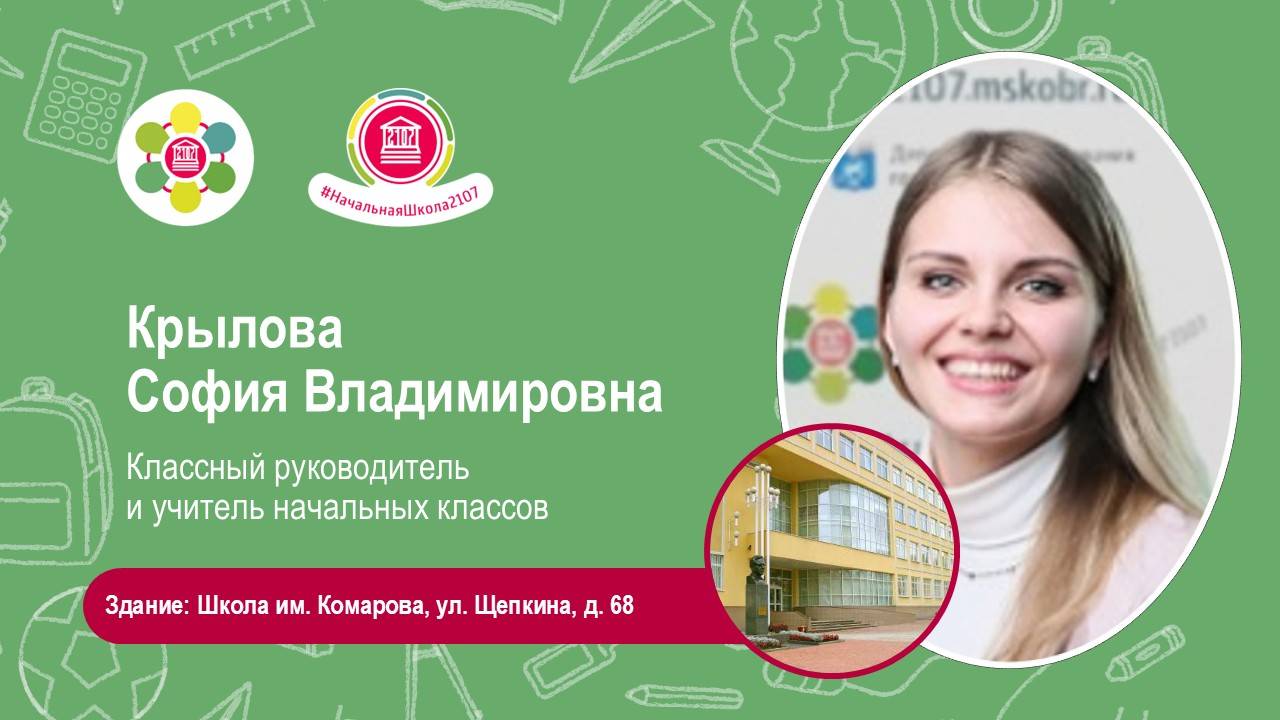 Крылова София Владимировна. Учителя будущих первоклассников - 2025 смотреть онлайн