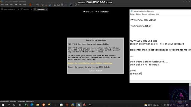 how to install VMware ESXI 7.0.0 in VMware Workstation Pro 16 (parte 1) смотреть онлайн