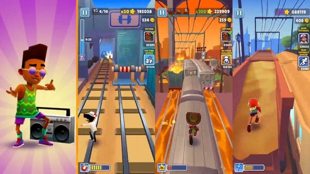 Subway Surfers⚡ World Tour Event‼️ Fresh vs Rex vs Rudy Rascal vs Jake - ARAGameplay #68 смотреть онлайн