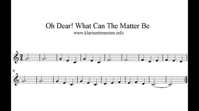 Oh Dear! What Can The Matter Be - Play Clarinet Beginner смотреть онлайн