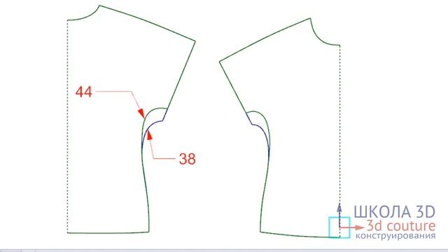 Азы конструирования. Цельнокроенный рукав. смотреть онлайн