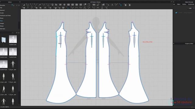 Ассоль. Работа в связке. Создаём лекала платья. смотреть онлайн