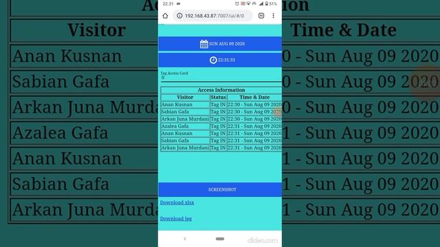 RFID Time Attendance / Access Control get report смотреть онлайн