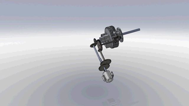 V-22 Osprey tilting mechanism Solidworks animation смотреть онлайн