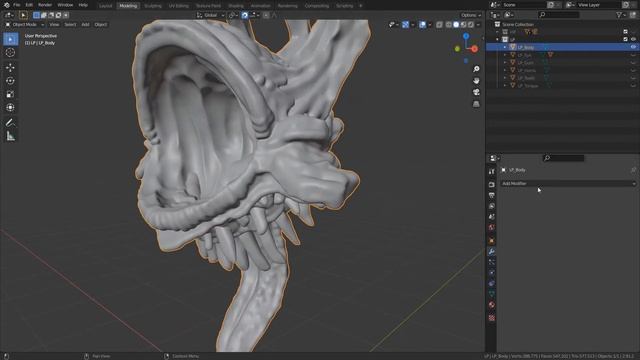 VR sculpt turned into a animated real time model! смотреть онлайн