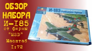 И-185. Обзор сборной модели от MSD в масштабе 1/72