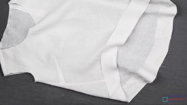 Асимметричный топ, выкроенный по косой, с визуализацией в Clo 3D смотреть онлайн