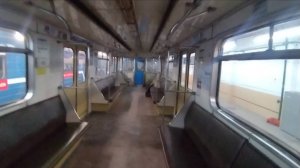 Салон поезда метро в депо "Ельцовское"