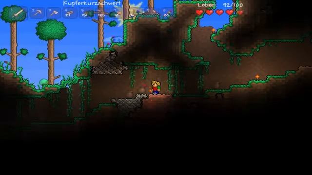 Let`s Play Terraria Deutsch] Part 1 - In Das Loch Mit Cody!