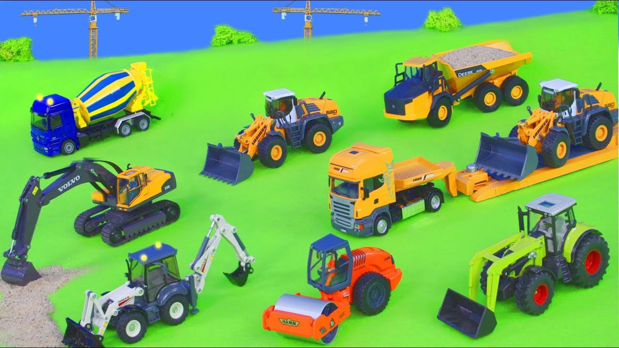 Различные строительные машины для детей смотреть онлайн