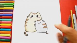 Как нарисовать Кошку и Котенка