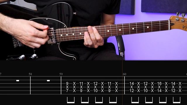 Queens Of The Stone Age - No One Knows (Guitar lesson with TAB) смотреть онлайн