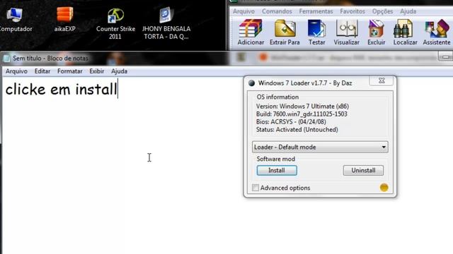 Como Crackear o windows 7 Todas as Versões смотреть онлайн