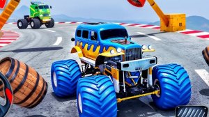 Машинки летают и прыгают! Развивающие мультики Машины помощники. Мультфильмы про машинки