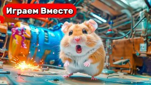 Вместе с Умным Хомяком выбираемся из ОГРОМНОГО ЛАБИРИНТА с ловушками ! Видео для детей