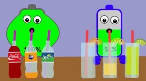 Fruits Juice VS Soft Drinks | Asmr Mukbang Animation | Battery Charging Animation | NCR Animation