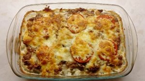 Картошка с фаршем в духовке