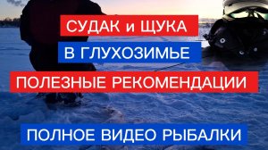 СЕКРЕТ при ловле ХИЩНИКА ЗИМОЙ. Ловим ЩУКУ и СУДАКА на ЖЕРЛИЦУ в ГЛУХОЗИМЬЕ!
