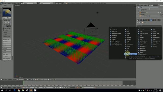 Blender Modifiers Vertex Weight Mix смотреть онлайн