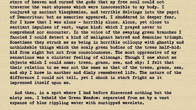 HP Lovecraft - The Green Meadow смотреть онлайн