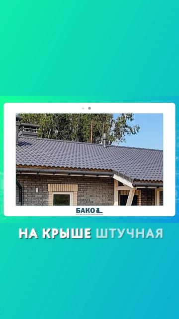 Фасад одноэтажного дома. СК БАКО. смотреть онлайн