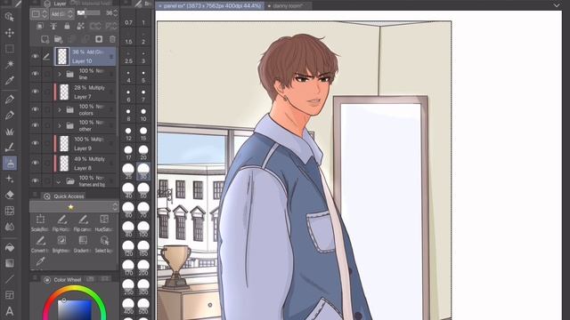 how I color my webtoon backgrounds | 3 types of backgrounds for webtoons & art | clip studio paint смотреть онлайн