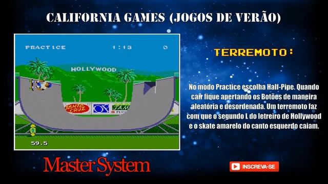 California Games (Jogos de Verão) / Secret Earthquake (Sega Master System) смотреть онлайн