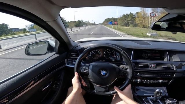 BMW F10 520D 135KW LCI 2014 POV Drive смотреть онлайн