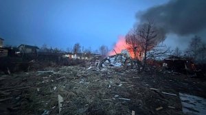 последствия прилетов БПЛА в Подмосковье