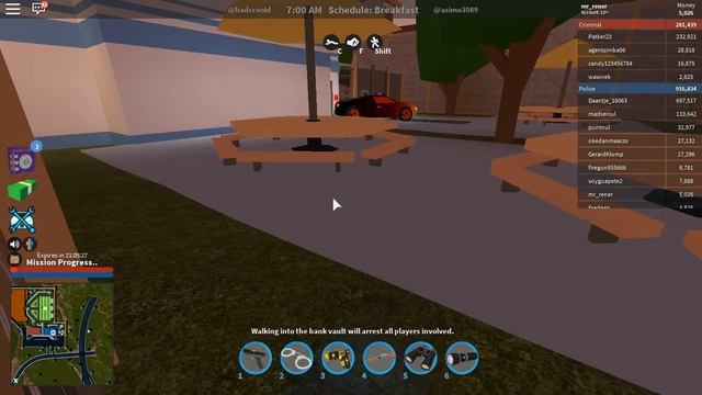 Roblox #6 ограбили магазин пончиков