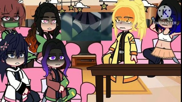 Demon slayer swap AU react to the original AU // Demon slayer spoilers//its DK afton