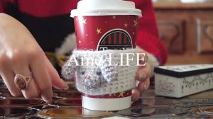 Ame LIFE Влог｜Уютный день вязания крючком и блошиный рынок в холодный день 🥯🧶｜Сумка для торта｜