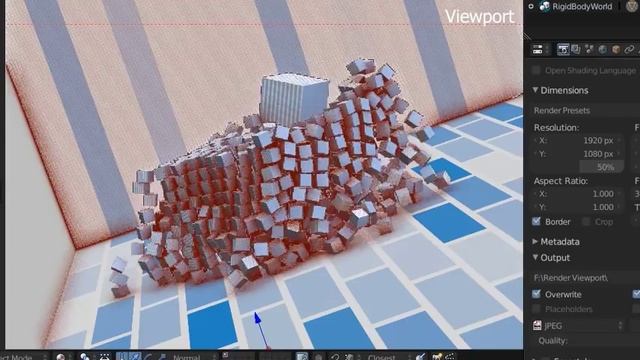 Physx. Rigid Body Simulation FX