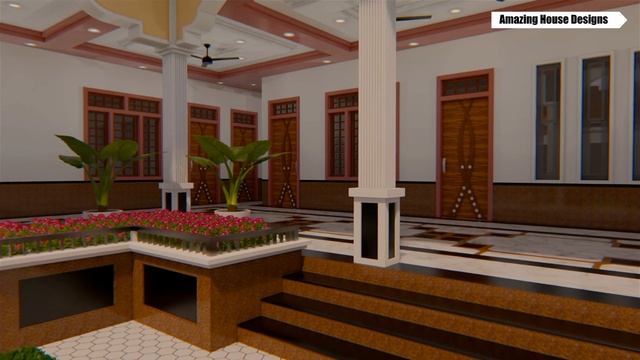 Village Type House Design | Beautiful Village House Design Exterior | 3D Walkthrough смотреть онлайн