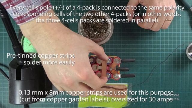 Li-Ion 4S3P battery pack assembly смотреть онлайн