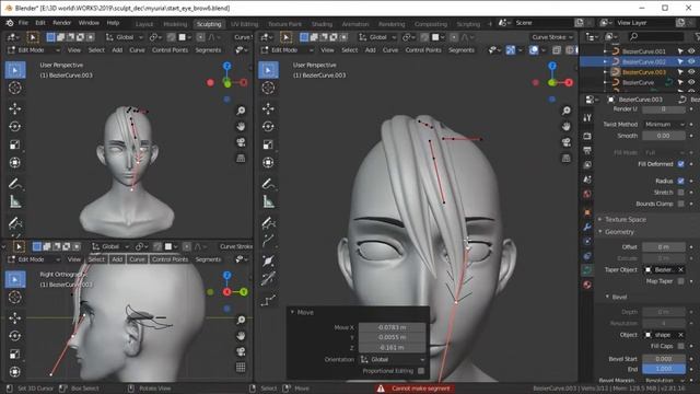 Anime Girl Blender 2.8 Speed Sculpt смотреть онлайн