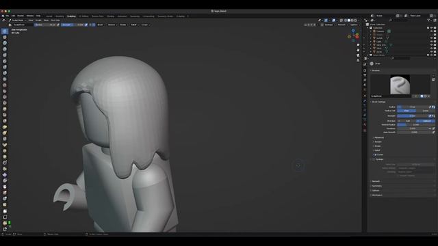 Blender LEGO character BASIC HAIR part 6 смотреть онлайн