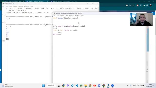Функції в Python. Сума чисел смотреть онлайн