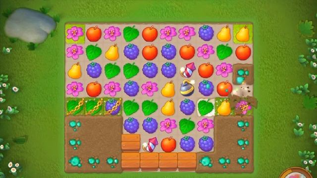 Gardenscapes - New Acres - Level 123 - No Boosters (by match3news.com) смотреть онлайн