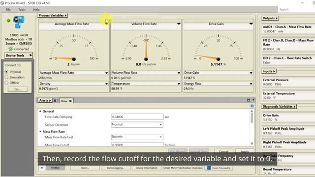 How to Perform Zero Verification and Calibration and Set Flow Cutoffs Using ProLink III смотреть онлайн