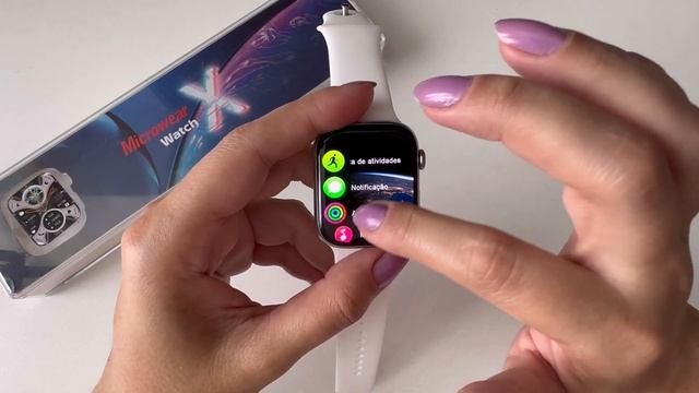 Microwear Watch X Smartwatch Estilo Apple Watch Series 9 / AOD Display Amoled ChatGPT смотреть онлайн