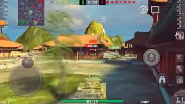 Wot Blitz #2 лёгкий бой на Т-46