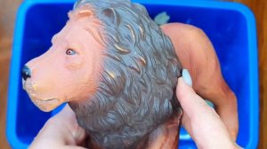 Игруши - Тигр, медведь, слон, свинья, корова, лошадь!  Изучение названий и звуков животных