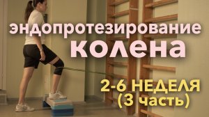 ЛФК ЭНДОПРОТЕЗИРОВАНИЕ КОЛЕННОГО СУСТАВА полный комплекс упражнений [2-6 НЕДЕЛЯ ПОСЛЕ ОПЕРАЦИИ]