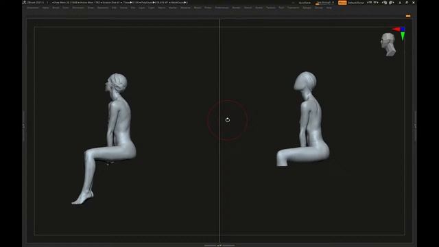 anatomy/gesture study (zbrush) digital sculpting -2 смотреть онлайн