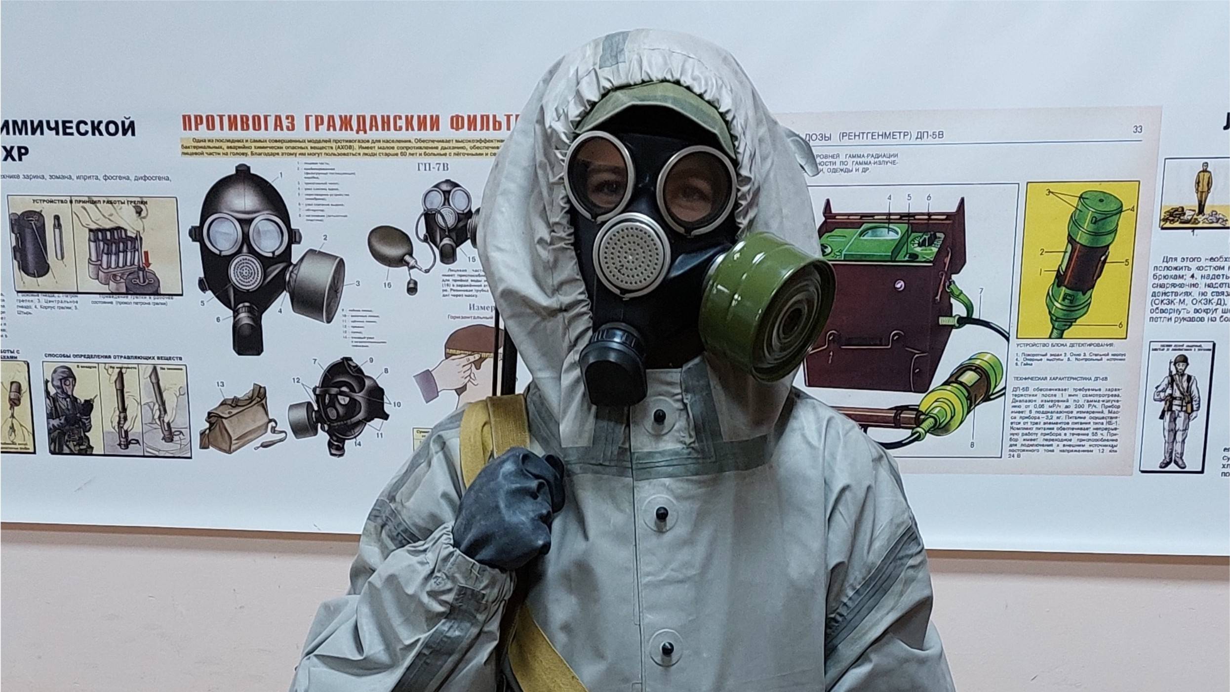 Надевание Общевойскового защитного комплекта (ОЗК) в виде комбинезона