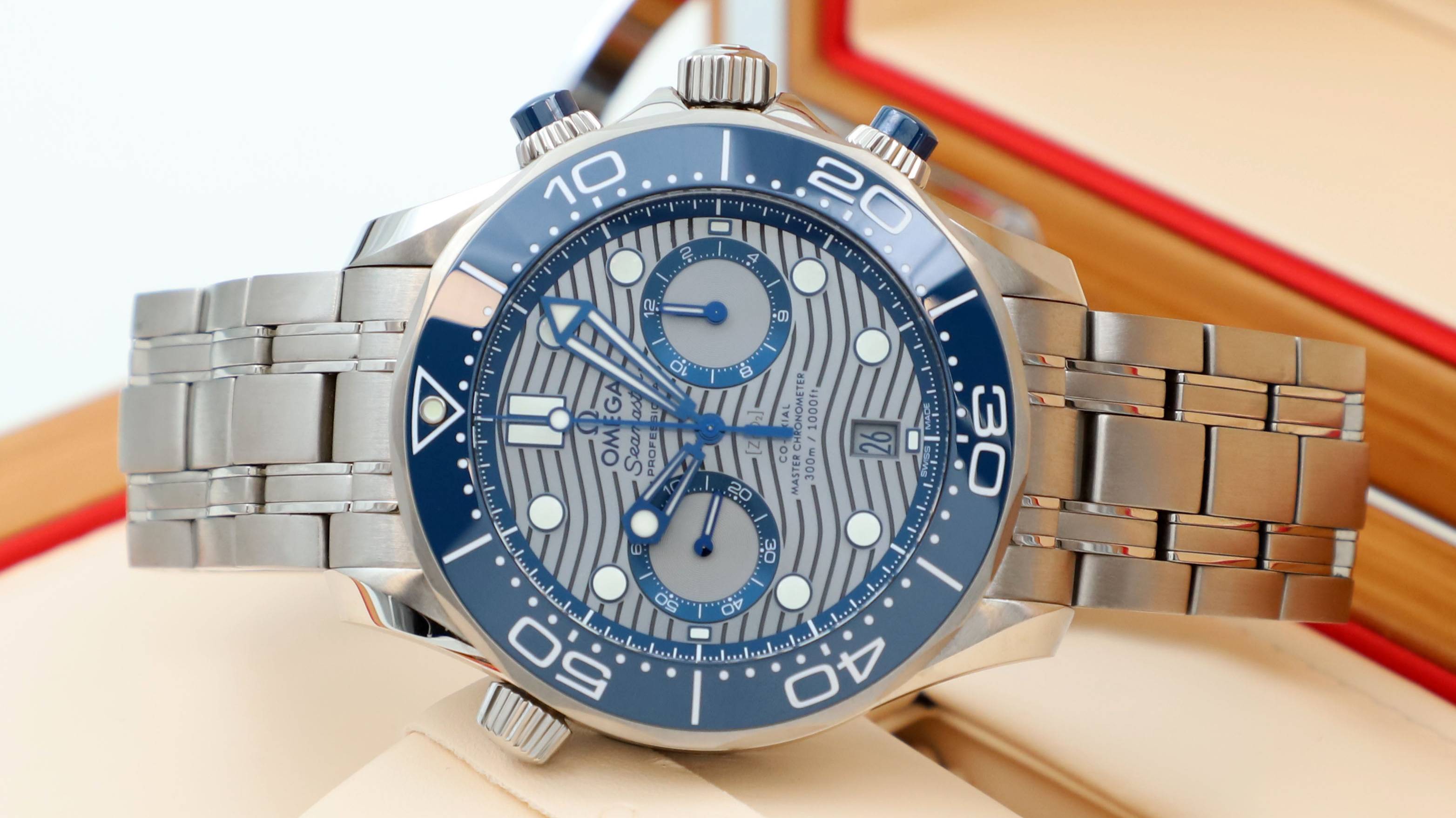 Omega Seamaster Diver 300M Co-Axial Master Chronometer Chronograph 44 mm 210.30.44.51.06.001 смотреть онлайн
