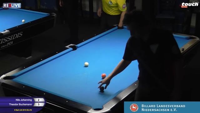 LM 2016 9 Ball des BLVN: Nils Johanning vs Theodor Buchsmann poweredy REELIVE b смотреть онлайн